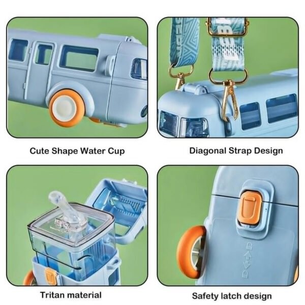 Bus Shape Water Sipper For Kids - with Cash on Delivery
