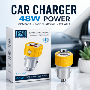 Car Charger Yellow 48W AC Car Shu Box Packing - High Quality
