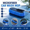 Car Wash Cleaning Brush Duster Dust Wax Mop Microfiber Telescoping Dusting Tool - with Cash on Delivery