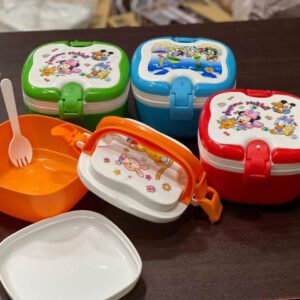 Cartoon Lunch Box With Spoon - High Quality