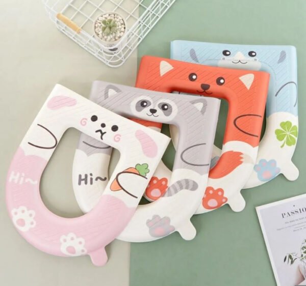 Cartoon With Handle EVA Toilet Seat Cover - for Home Use