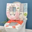 Cartoon With Handle EVA Toilet Seat Cover - for Home Use