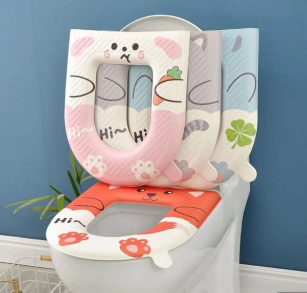 Cartoon With Handle EVA Toilet Seat Cover - for Home Use