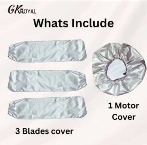 Ceiling Fan Blades & Motor Dust Proof Covers, 4 Pieces in 1 set - High Quality