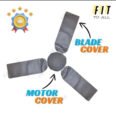 Ceiling Fan Blades & Motor Dust Proof Covers, 4 Pieces in 1 set - High Quality