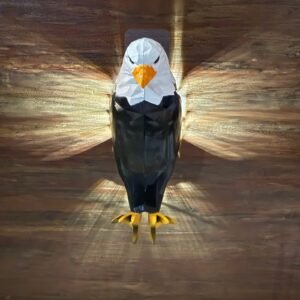 Cell Operated Eagle Wall Lamp - Durable Design