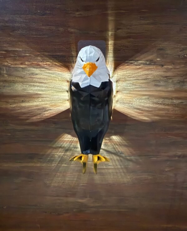 Cell Operated Eagle Wall Lamp - Durable Design