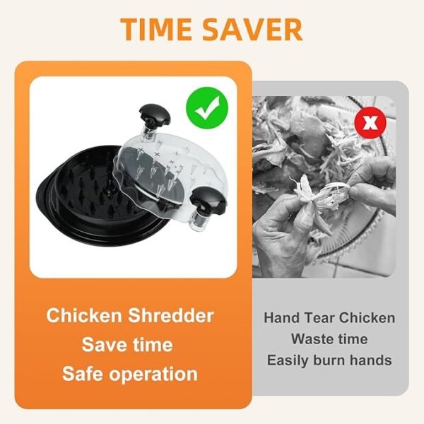 Chicken Shredder for effortless Shredding - for Home Use