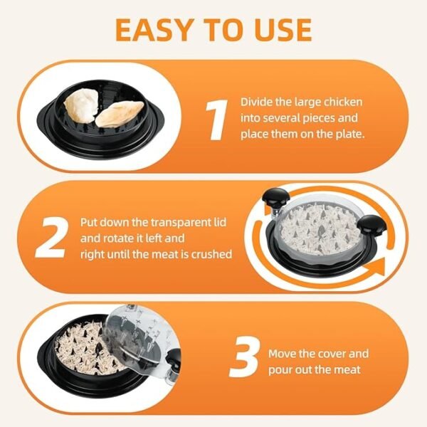 Chicken Shredder for effortless Shredding - for Home Use