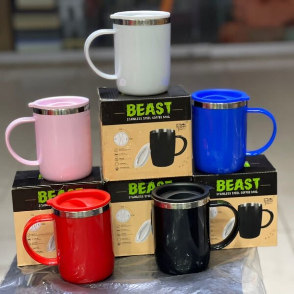 Coffee mug stainless steel cup - with Cash on Delivery