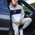 Contrast Panel Winter Track Suit For Mens & Boys - Comfortable Fit Design