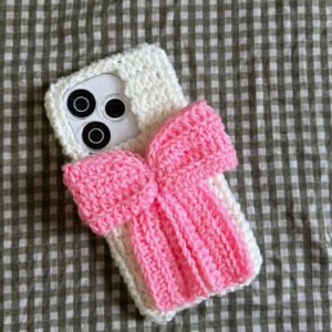 Handmade Crochet Mobile Cover – Customizable Knitted Phone Case for All Models