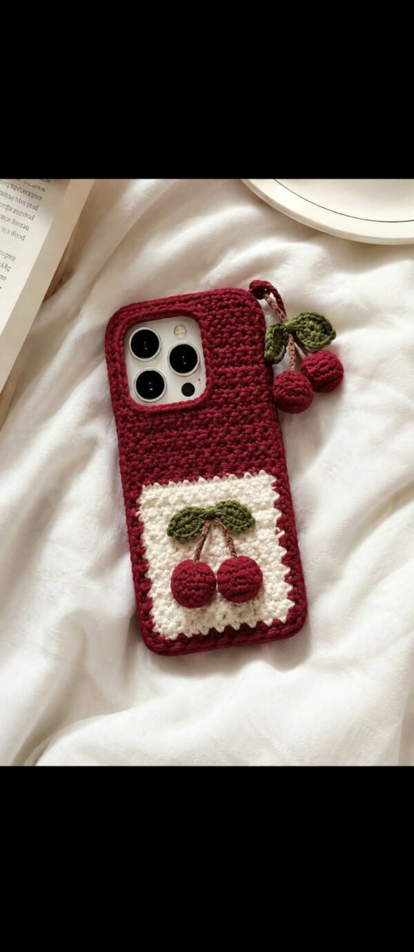 Handmade Crochet Mobile Cover – Customizable Knitted Phone Case for All Models