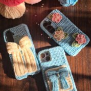 Handmade Crochet Mobile Cover – Customizable Knitted Phone Case for All Models
