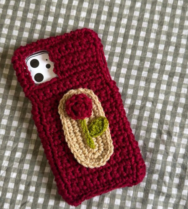 Handmade Crochet Mobile Cover – Customizable Knitted Phone Case for All Models