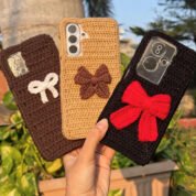 Handmade Crochet Mobile Cover – Customizable Knitted Phone Case for All Models