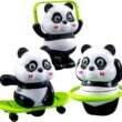 Cute Panda 3-Piece Action Toy Set for Kids – Rotating & Moving Play Figures