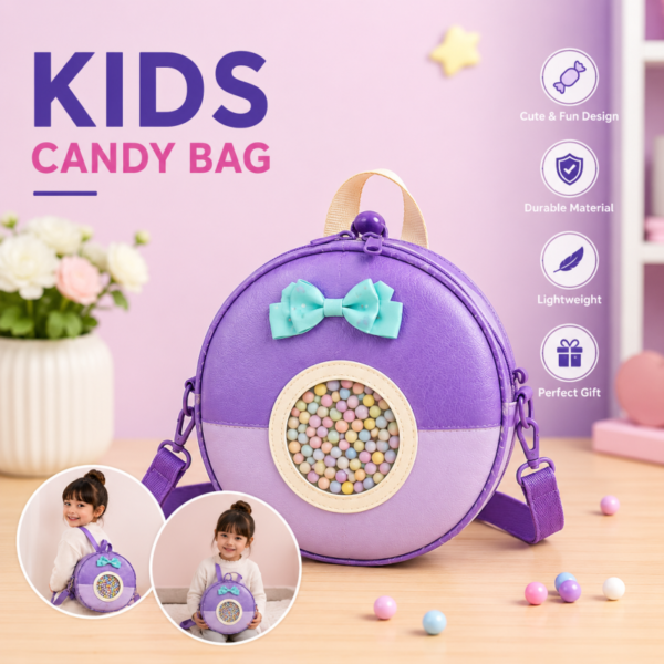 Cute Round Kids Backpack Designed for little explorers this adorable round backpack combines style and functionality Lig
