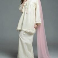 PETAL GRACE (3PC) WITH CHIFFON DUPATTA