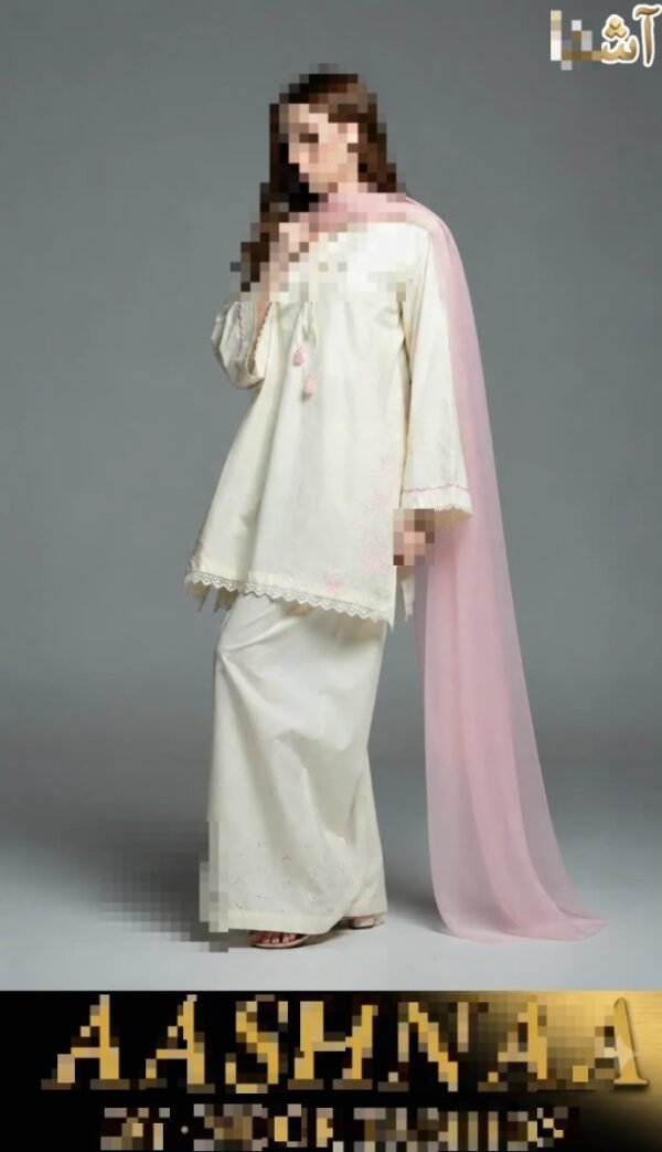 PETAL GRACE (3PC) WITH CHIFFON DUPATTA