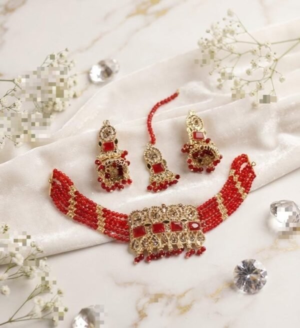 Crystal Chokar Set