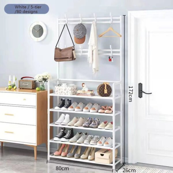 Dust proof Multi functional shoe hat coat rack space saving - Online in Pakistan