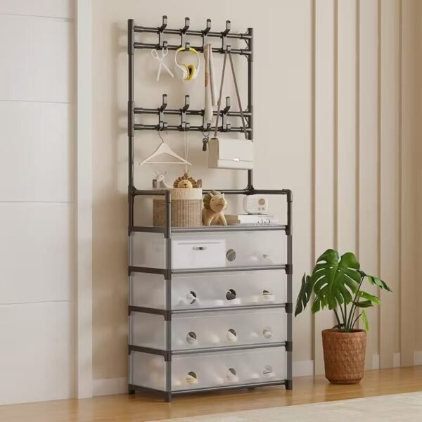 Dust proof Multi functional shoe hat coat rack space saving - Online in Pakistan
