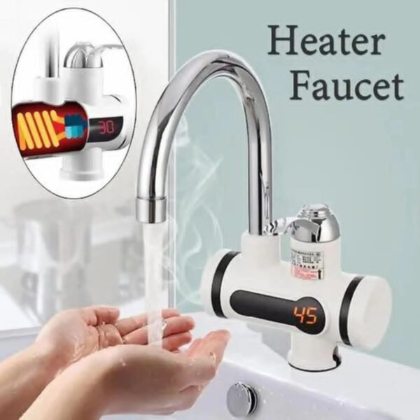 Rechargeable Heating Water Faucet Digital Display