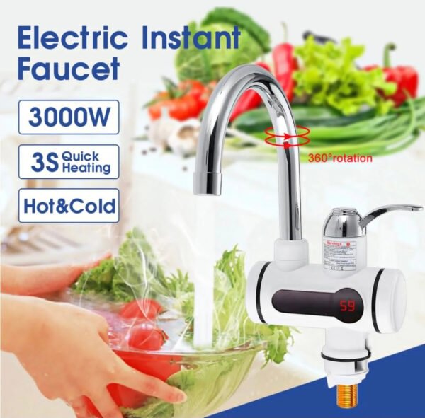 Rechargeable Heating Water Faucet Digital Display