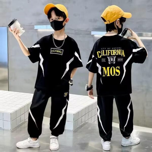 Electric Printed Style Tracksuit Set For Kids - Online in Pakistan