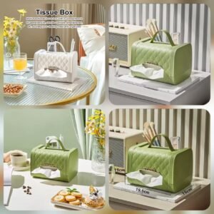Elegant Purse Style Tissue Box Deluxe Quality) Only Green Available