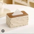 Elegant Wave Pattern Tissues Boxs With Wooden Lid - Online in Pakistan