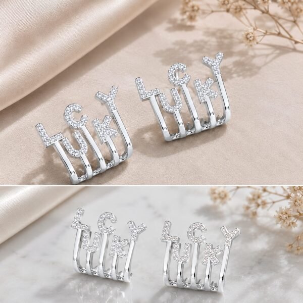 Lucky Earrings – Fancy Fashion Earrings in Golden & Silver