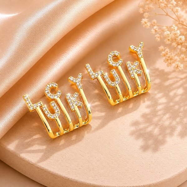 Lucky Earrings – Fancy Fashion Earrings in Golden & Silver