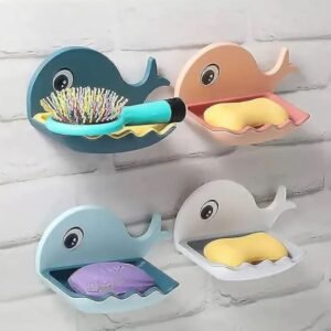 Fish Shape Soap Dish for Bathroom Kitchen,Single Layer ABS Plastic Soap Stand/Holder - Best Price in Pakistan