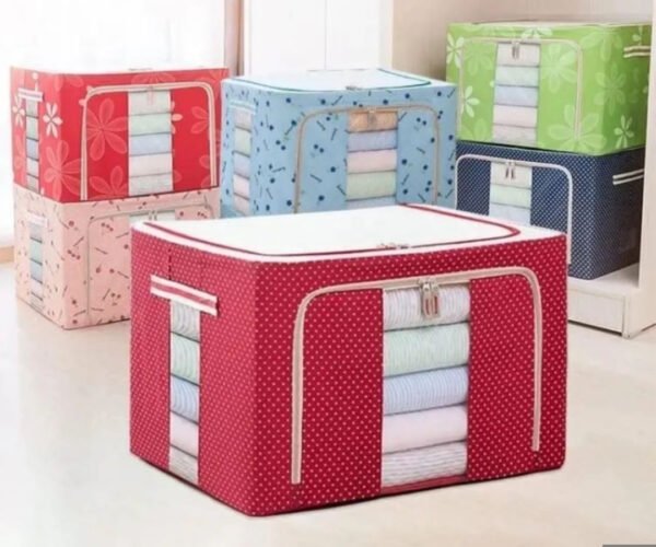 foldable-55l-clothes-storage-organizer-bag-with-steel-frame-large-bedding-blanket-sweater-storage-box-with-handles-sturdy-zipper-1