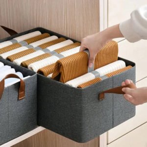 Foldable Clothes Organizer Basket - Deluxe Quality