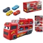 Racing Car Hauler Truck Toy Set - 18 Car Capacity Carrier Transporter with Mini Cars - image 3