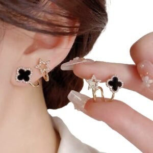 Four leaf Clover Earrings for Girls Fashion Women's Drop Earrings Jewelry Gift - Best Price in Pakistan