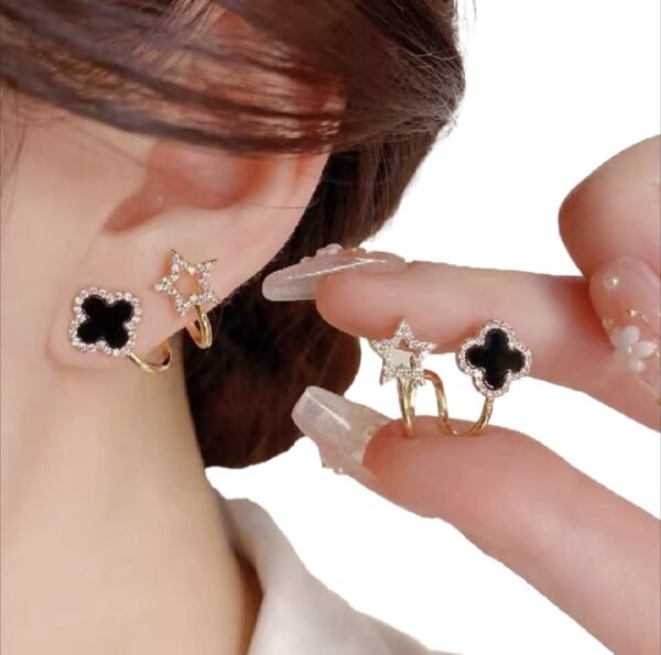 Four leaf Clover Earrings for Girls Fashion Women's Drop Earrings Jewelry Gift - Best Price in Pakistan