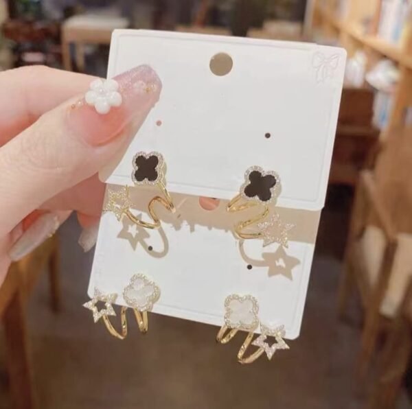 Four leaf Clover Earrings for Girls Fashion Women's Drop Earrings Jewelry Gift - Best Price in Pakistan