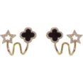 Four leaf Clover Earrings for Girls Fashion Women's Drop Earrings Jewelry Gift - Best Price in Pakistan
