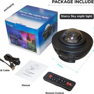 New starry projection galaxy lamp light with colorful night sky effect