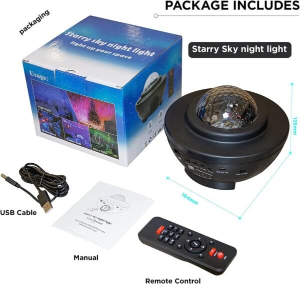 New starry projection galaxy lamp light with colorful night sky effect