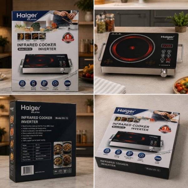 Haiger malaysia infrared cooker inverter model SV 13 2200w - Durable Design