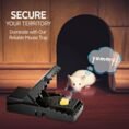 Heavy Duty Plastic Mouse Trap Rat Catcher - Durable Design