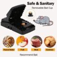 Heavy Duty Plastic Mouse Trap Rat Catcher - Durable Design