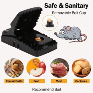 Heavy Duty Plastic Mouse Trap Rat Catcher - Durable Design