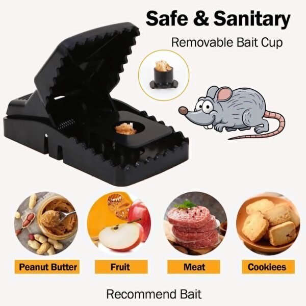 Heavy Duty Plastic Mouse Trap Rat Catcher - Durable Design