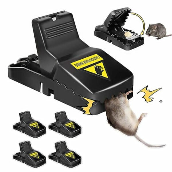 Heavy Duty Plastic Mouse Trap Rat Catcher - Durable Design